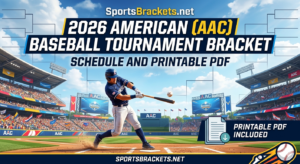 Printable 2026 American Baseball Tournament Schedule