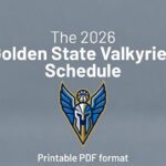 Printable 2026 Golden State Valkyries Schedule