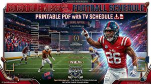 Read more about the article 2026 Ole Miss Football Schedule, Printable PDF with TV Schedule