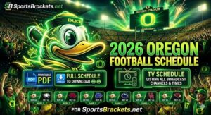 Read more about the article 2026 Oregon Ducks Football Schedule, Printable PDF with TV Schedule