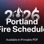 Printable 2026 Portland Fire Schedule