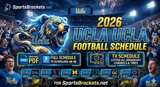 Printable 2026 UCLA Football Schedule