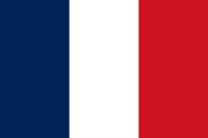 Flag of France: vertical blue, white, and red stripes