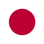 Solid red circle centered on a white background.