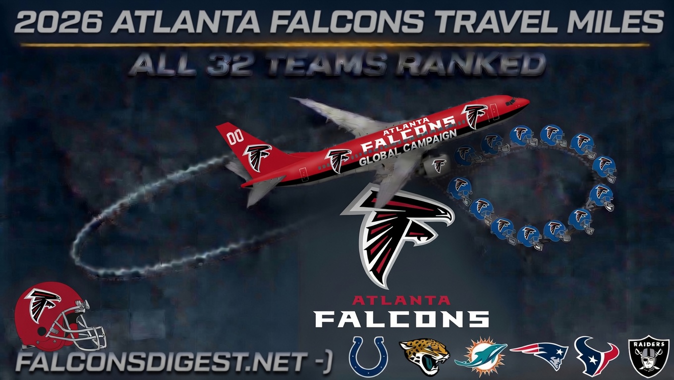 2026 Atlanta Falcons Miles Traveled - Sports Brackets Atlanta Falcons 2026 Travel Guide: Record Mileage and Key Road Trip Schedule