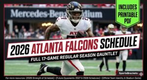 2026 Atlanta Falcons schedule