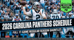 2026 Carolina Panthers schedule