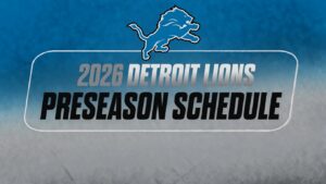 Read more about the article 2026 Detroit Lions Preseason Schedule: Kickoff Times and Printable PDF