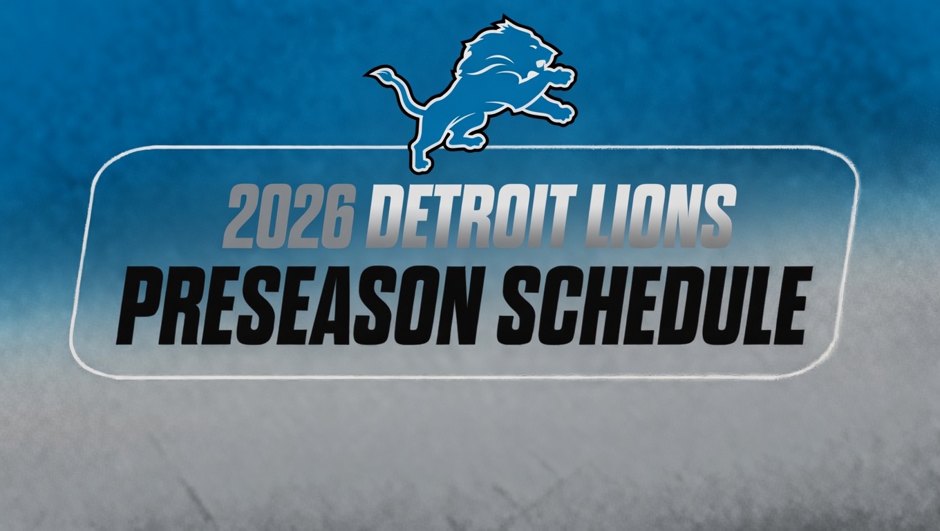 2026 Detroit Lions preseason schedule