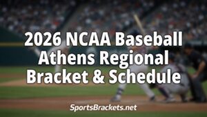 Read more about the article 2026 NCAA Athens Regional Baseball Schedule, Bracket & TV Guide