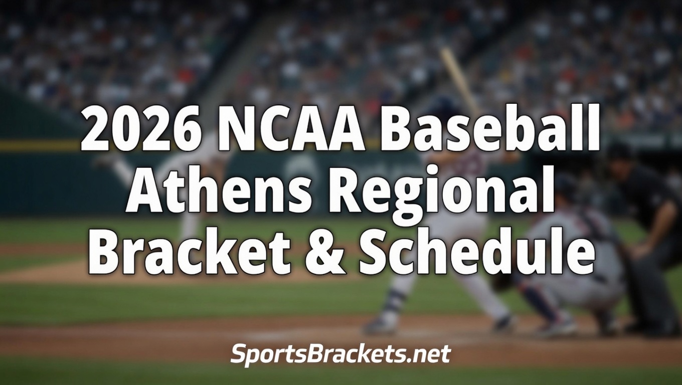 2026 NCAA Athens Regional baseball bracket and schedule