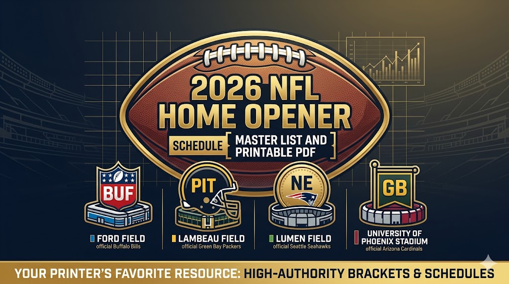 2026 NFL Home Opener Schedule