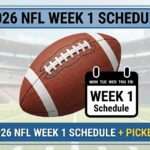 2026 NFL Week 1 Schedule