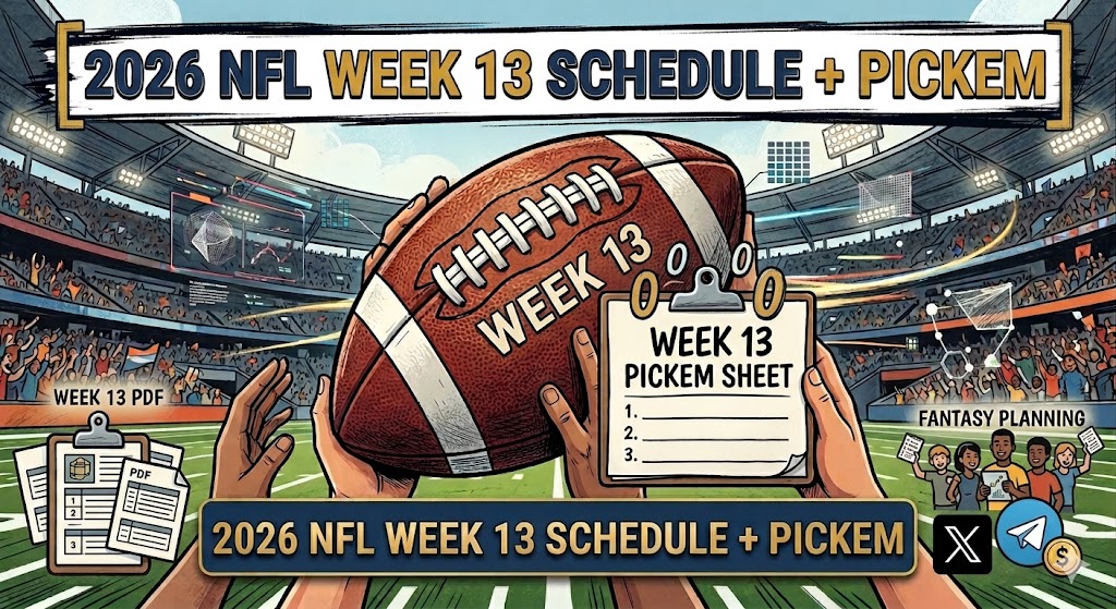 2026 NFL Week 13 Schedule