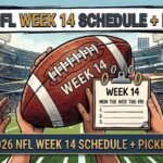2026 NFL Week 14 Schedule
