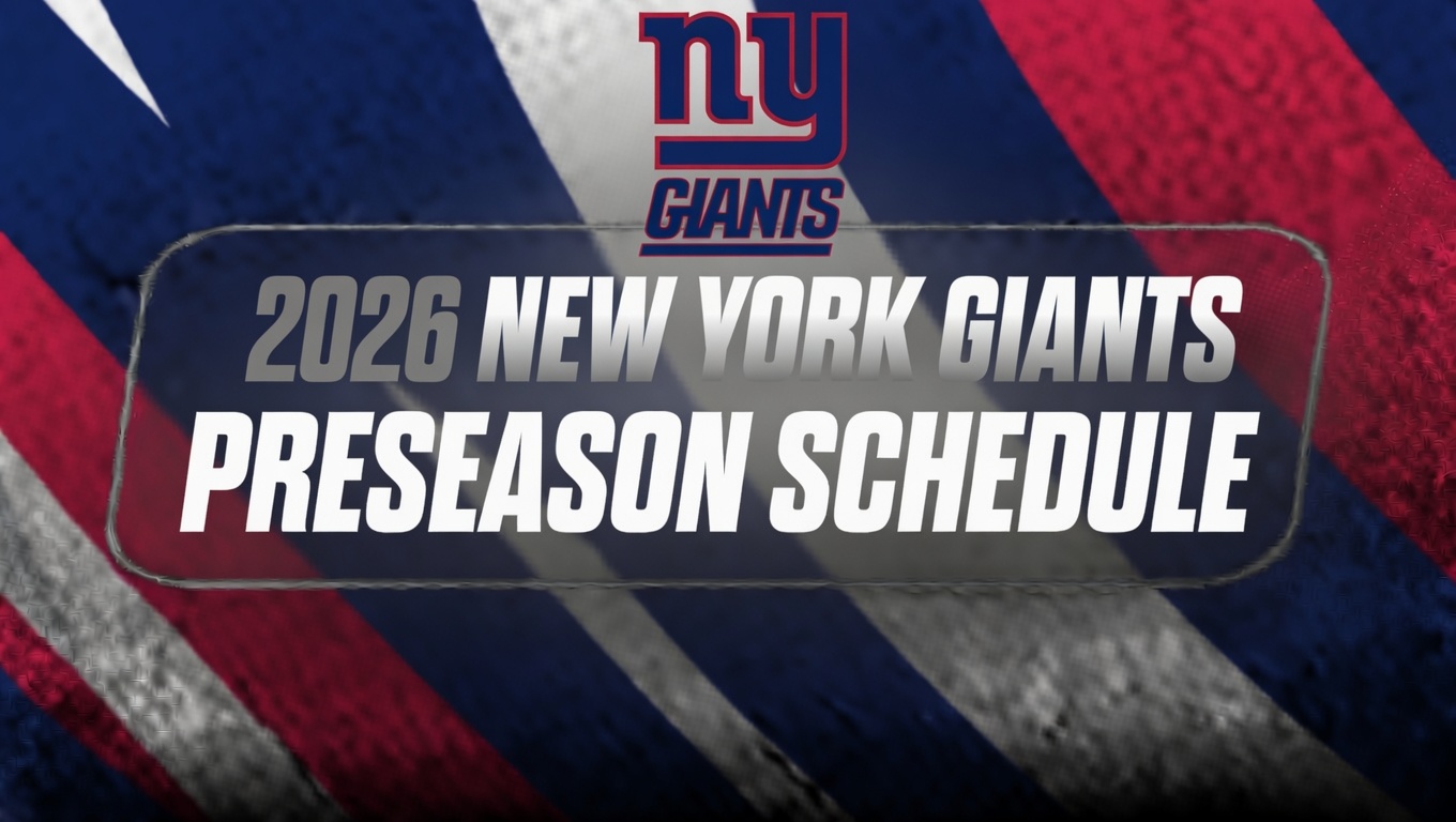 2026 New York Giants preseason schedule