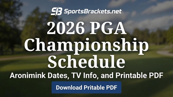 2026 PGA Championship Schedule
