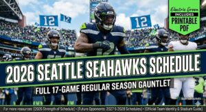 2026 Seattle Seahawks schedule