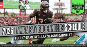 2026 Tampa Bay Buccaneers schedule