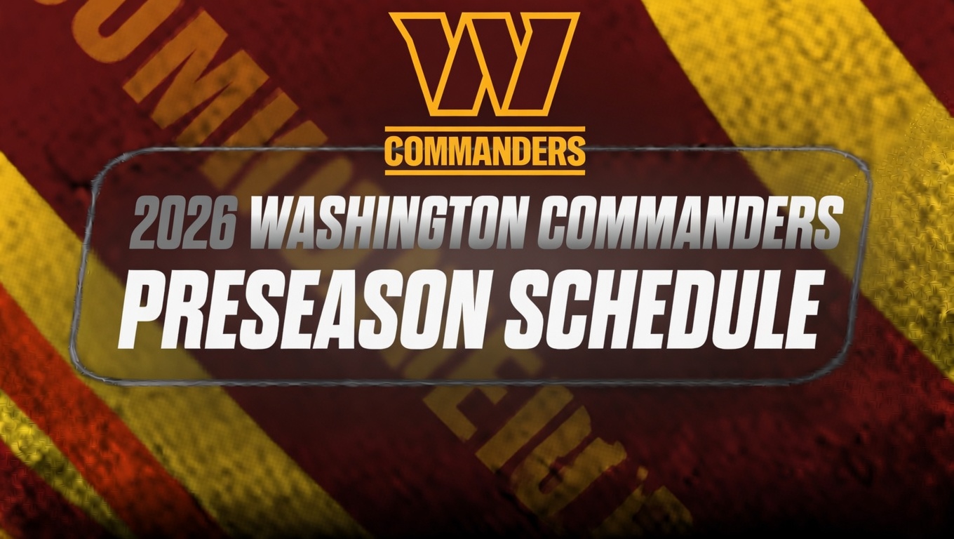 2026 Washington Commanders preseason schedule