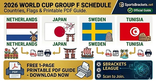 2026 World Cup Group F Schedule