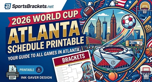 2026 World Cup Schedule Printable Atlanta