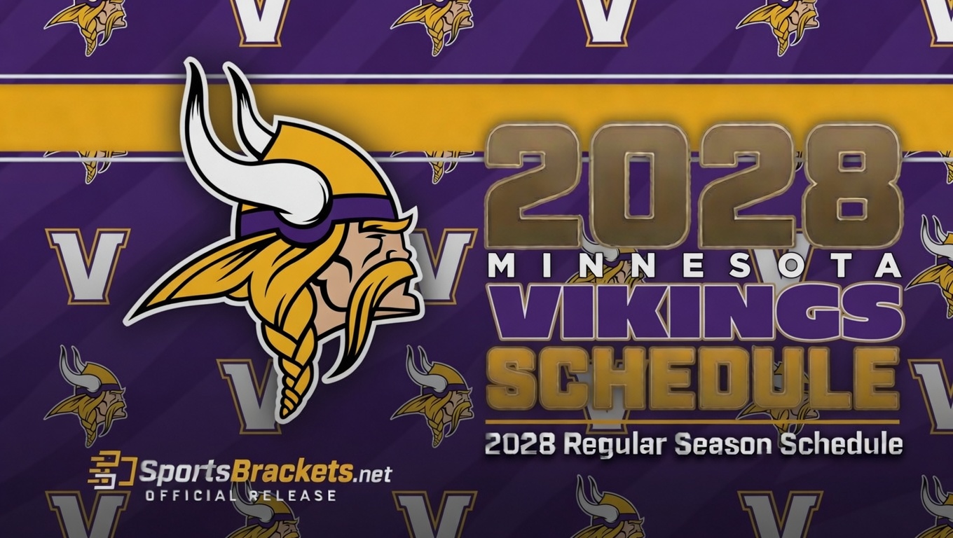2028 Minnesota Vikings printable schedule