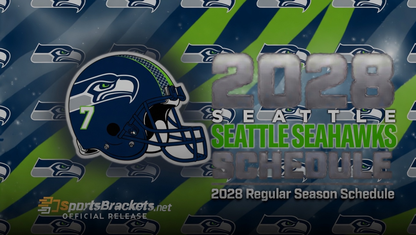 2028 Seattle Seahawks printable schedule