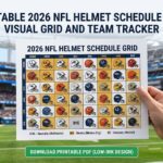 2026 NFL Helmet Schedule