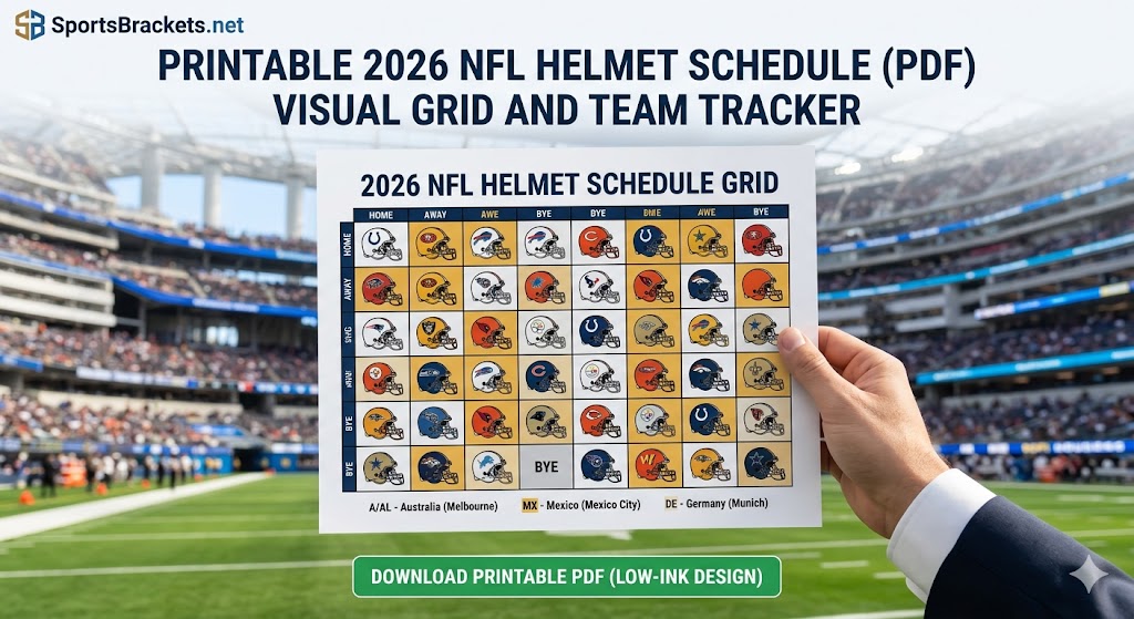 2026 NFL Helmet Schedule