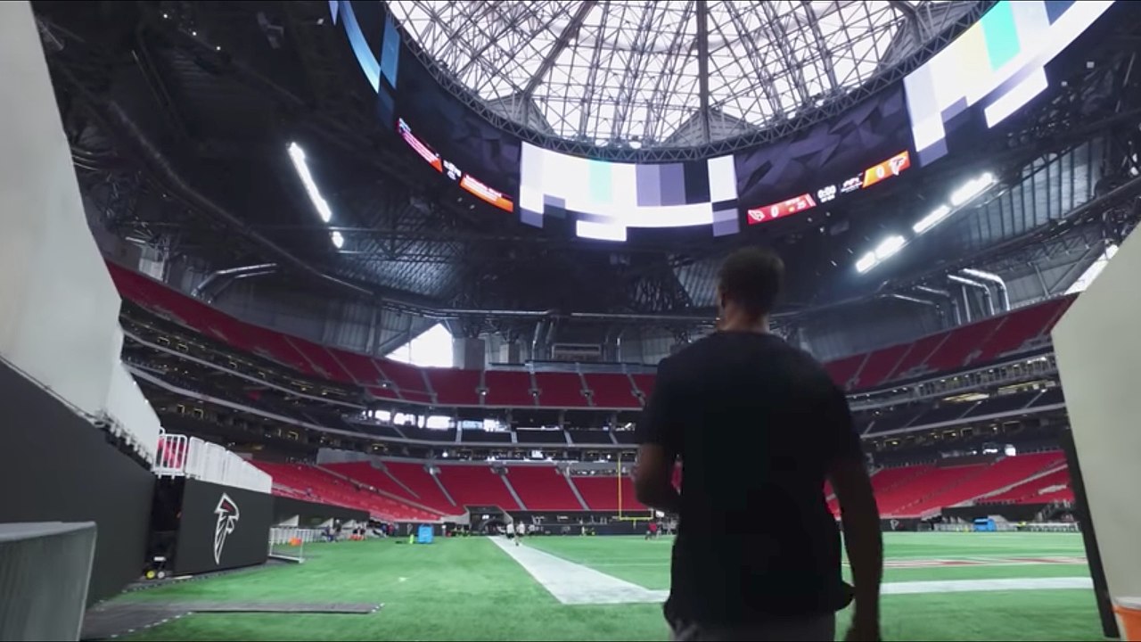Mercedes-Benz Stadium interior bowl view