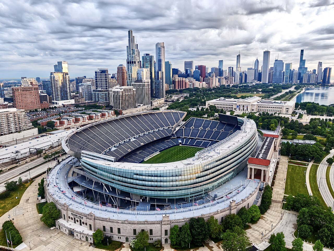 Soldier Field interior bowl view