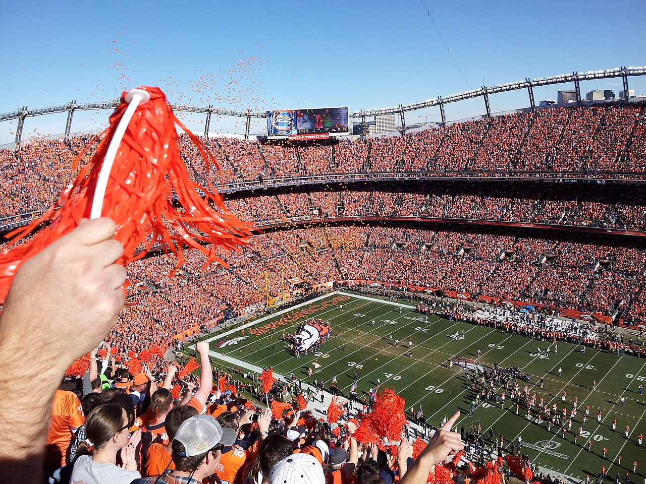 Denver Broncos Interior - Sports Brackets Empower Field at Mile High interior bowl view