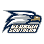 Georgia Southern logo with a stylized eagle head and the text 'Georgia Southern' in blue and gold.