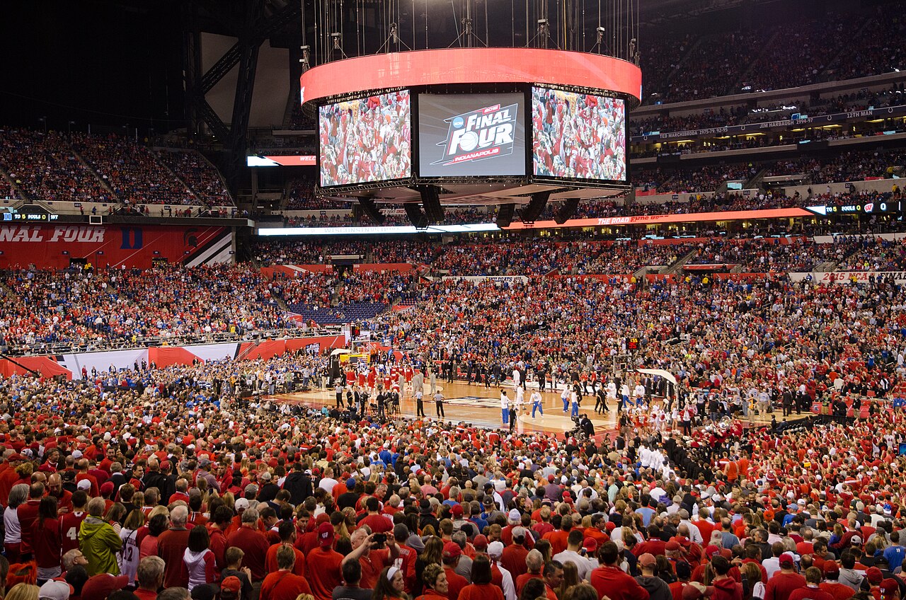 Lucas Oil Stadium interior bowl view