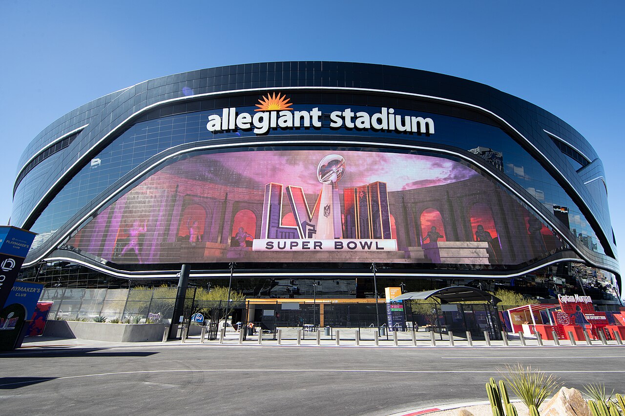 Las Vegas Raiders Exterior - Sports Brackets Allegiant Stadium exterior