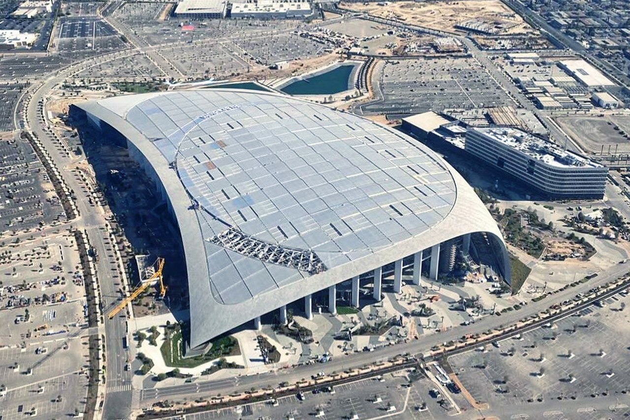 Los Angeles Rams Interior - Sports Brackets SoFi Stadium interior bowl view