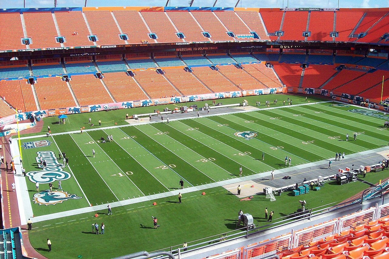 Hard Rock Stadium interior bowl view