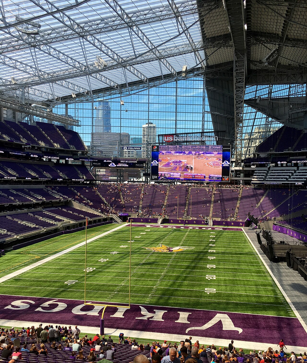 U.S. Bank Stadium interior bowl view