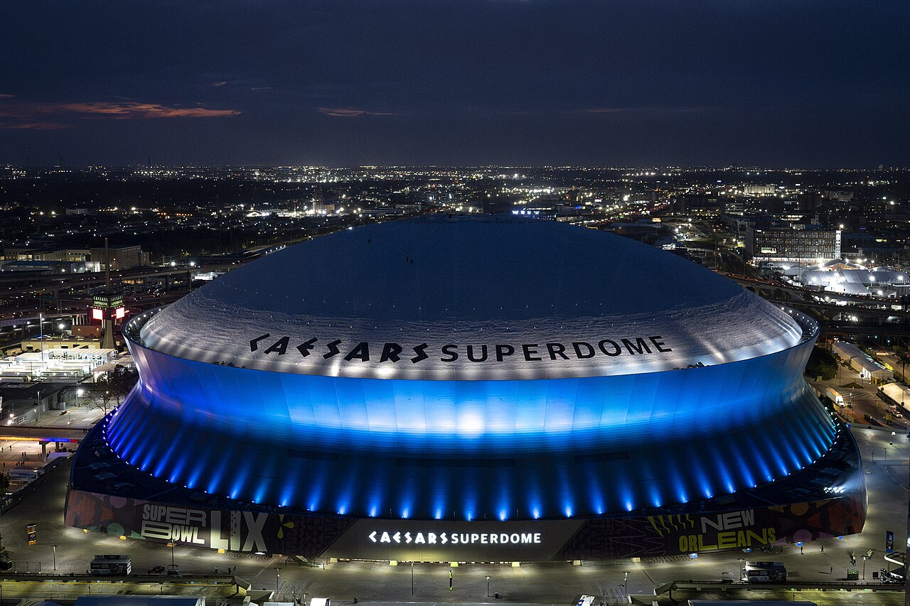 New Orleans Saints Exterior - Sports Brackets Caesars Superdome exterior