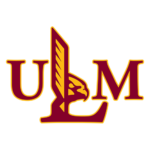 ULM logo: yellow background with maroon letters U, L, M and a vertical sword motif between them.
