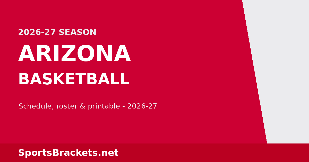 2026-27 Arizona Basketball Schedule