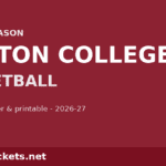 2026-27 Boston College Basketball Schedule