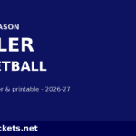 2026-27 Butler Basketball Schedule