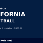 2026-27 California Basketball Schedule