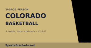 Read more about the article 2026-27 Colorado Basketball Schedule: Dates, Roster, TV & Printable PDF
