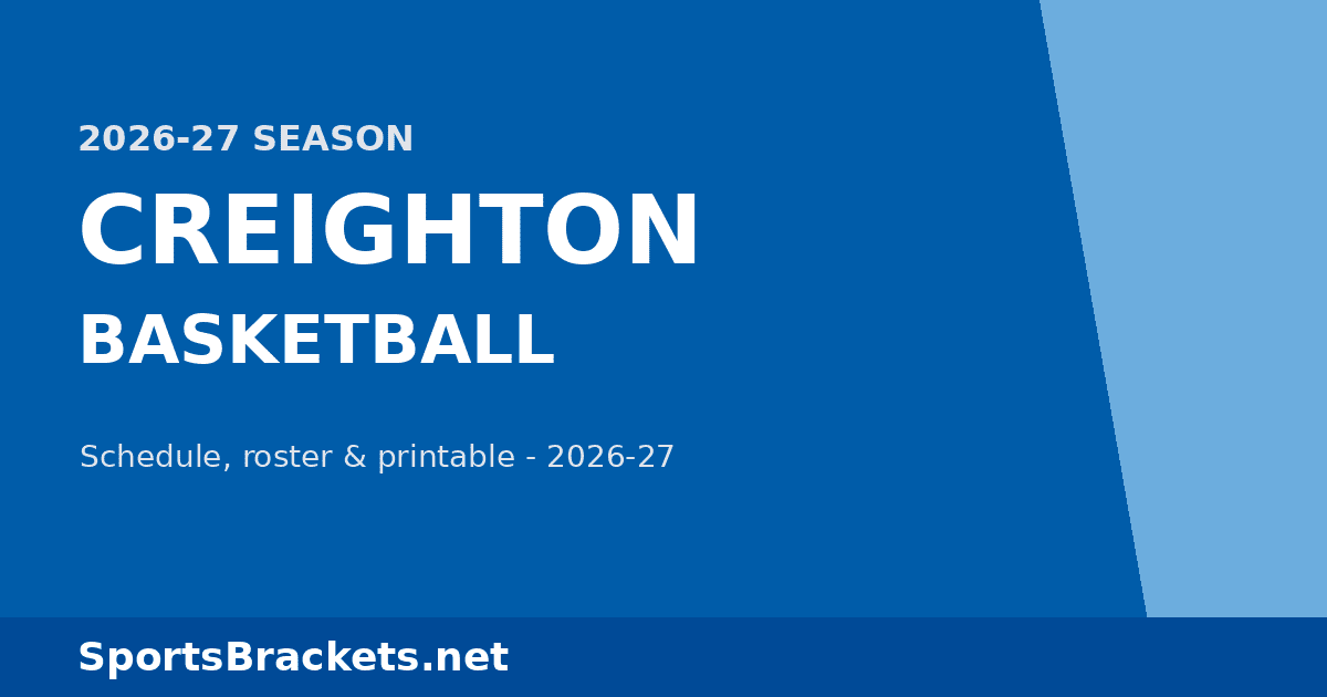 2026-27 Creighton Basketball Schedule