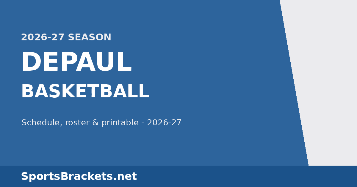 2026-27 DePaul Basketball Schedule