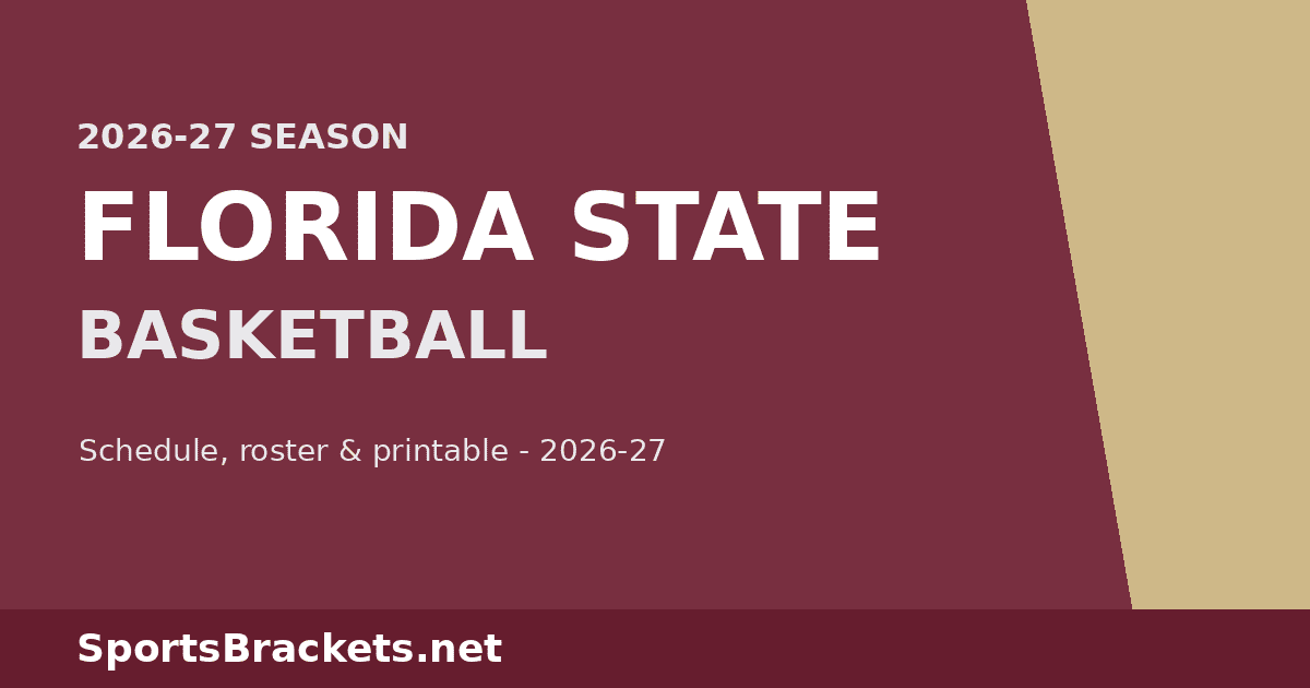 2026-27 Florida State Basketball Schedule