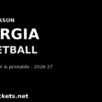 2026-27 Georgia Basketball Schedule